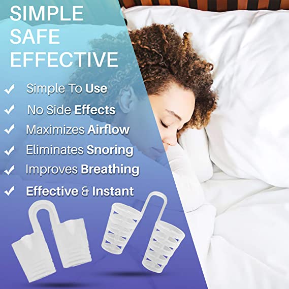 Snoring Solution Anti snoring Nose Vents - 10 Pack Nose Vent - Set of 10 Stop snoring Nasal dilators to Ease Breathing - Anti Snoring - Natural & Comfortable Healthy Sleep - Fast Safe Snore Relief - wonderlivingus