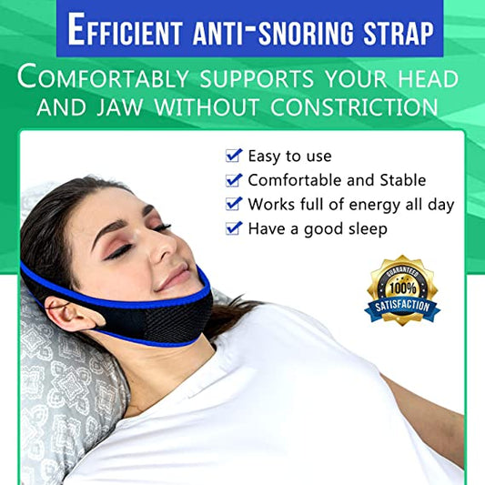 Anti snoring Chin Strap - Adjustable Snoring Band - Effective Snoring Solutions Devices - Snore reducing - Snore Stopper Chin Strap - wonderlivingus