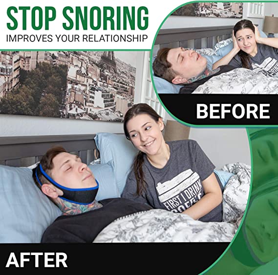 Anti Snoring Chin Strap (2 Pack) Adjustable Snoring Band - Effective Snoring Solution Devices - Snore Stopper Chin Straps for snoring Men and Women - wonderlivingus