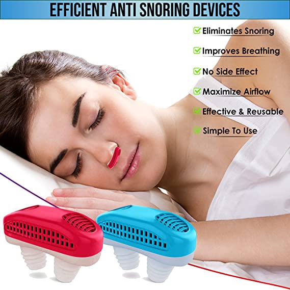 Anti snoring Device 2 Pack Nose Vent Plugs, snoring Solution - Ease Breathing - Anti snoring - Advanced Design - Reusable - no Side Effects - wonderlivingus